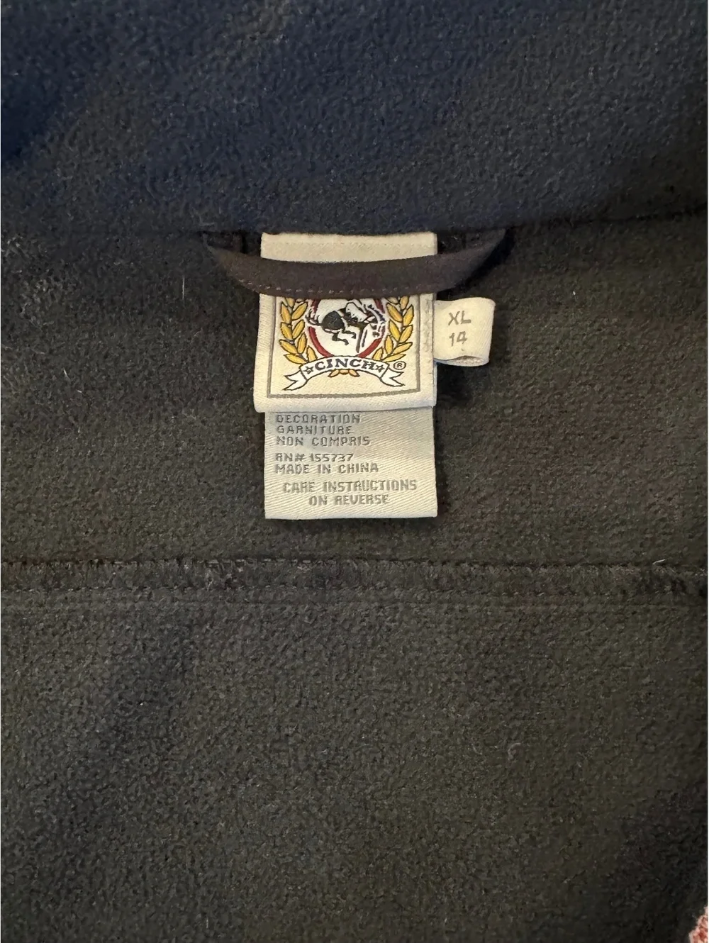 Cinch Boys' Logo Denim-Look Jacket (laminated fabric) Size XL (14) [COPY]